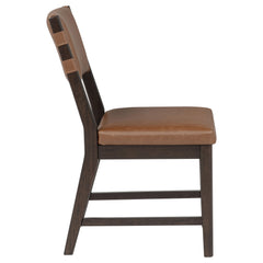 Tegan Faux Leather Upholstered Dining Side Chair Cognac (Set of 2)