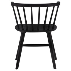 Jeffries Windsor Wood Dining Side Chair Black (Set of 2)