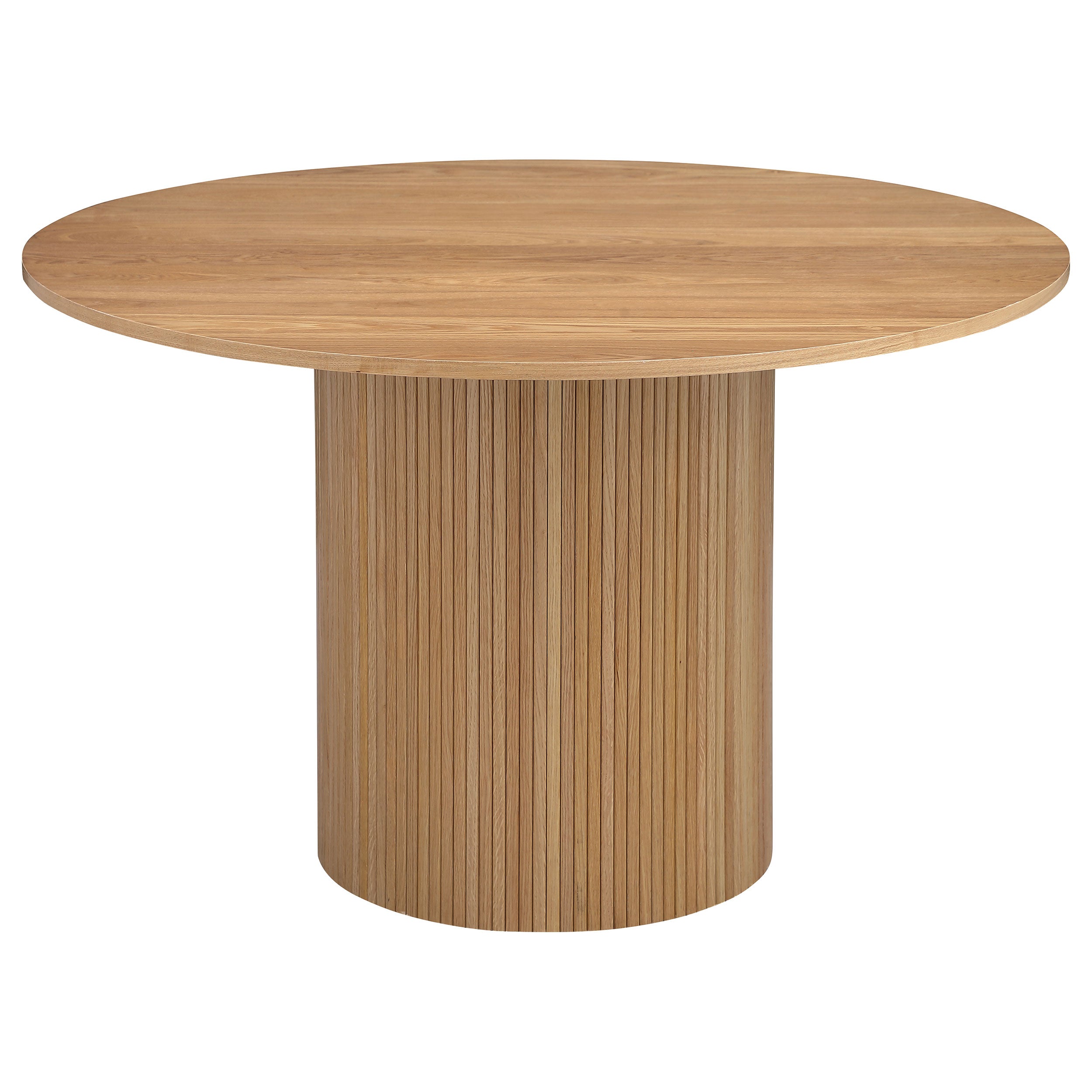 Best Furniture Outlet - Coaster - Bradbury Round 48-inch Wood Top Dining Table Natural - 107350