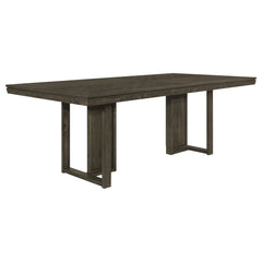 Best Furniture Outlet - Coaster - Kelly Rectangular 87-inch Wood Dining Table Dark Grey - 107961