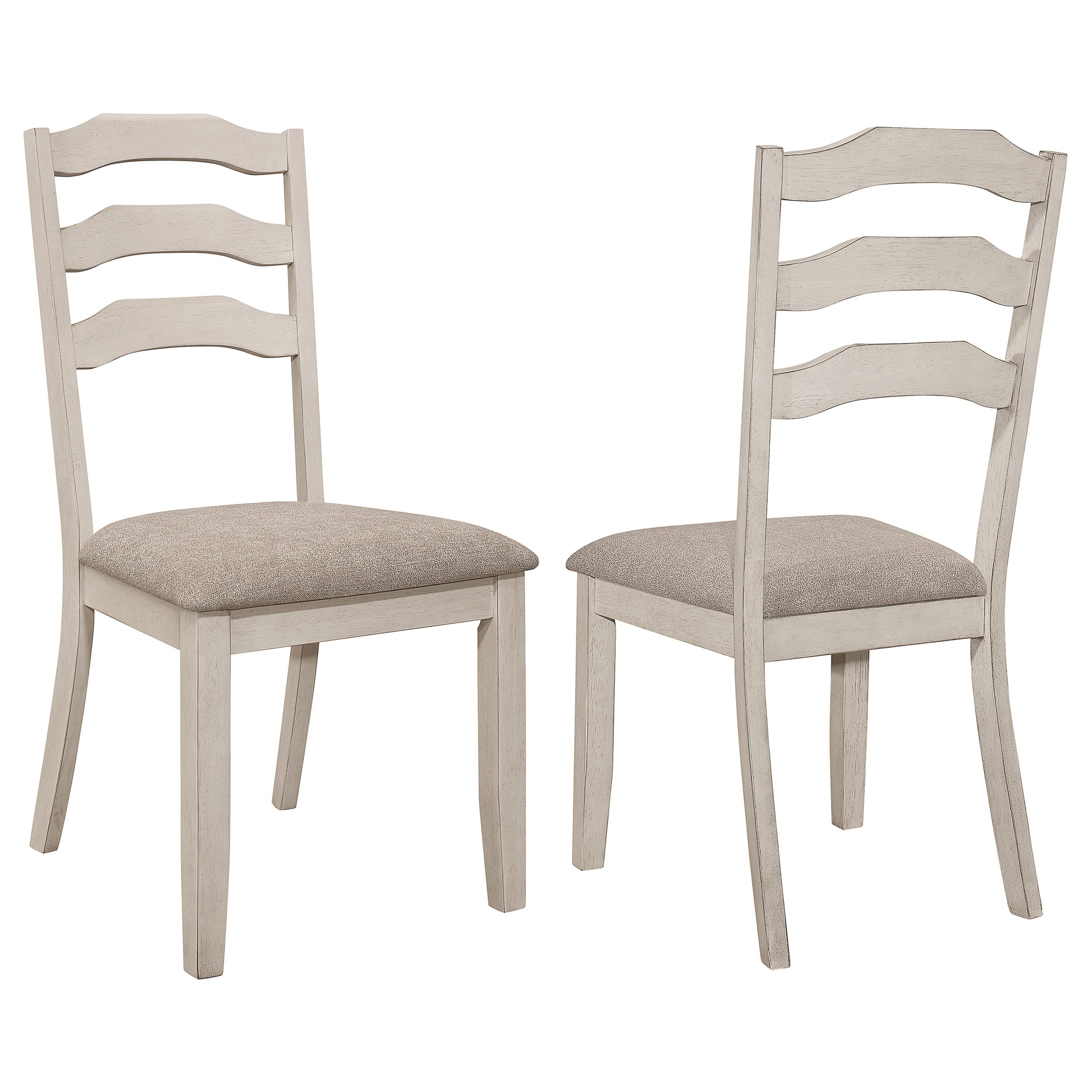Best Furniture Outlet - Coaster - Ronnie Wood Dining Side Chair Rustic Cream (Set of 2) - 108052