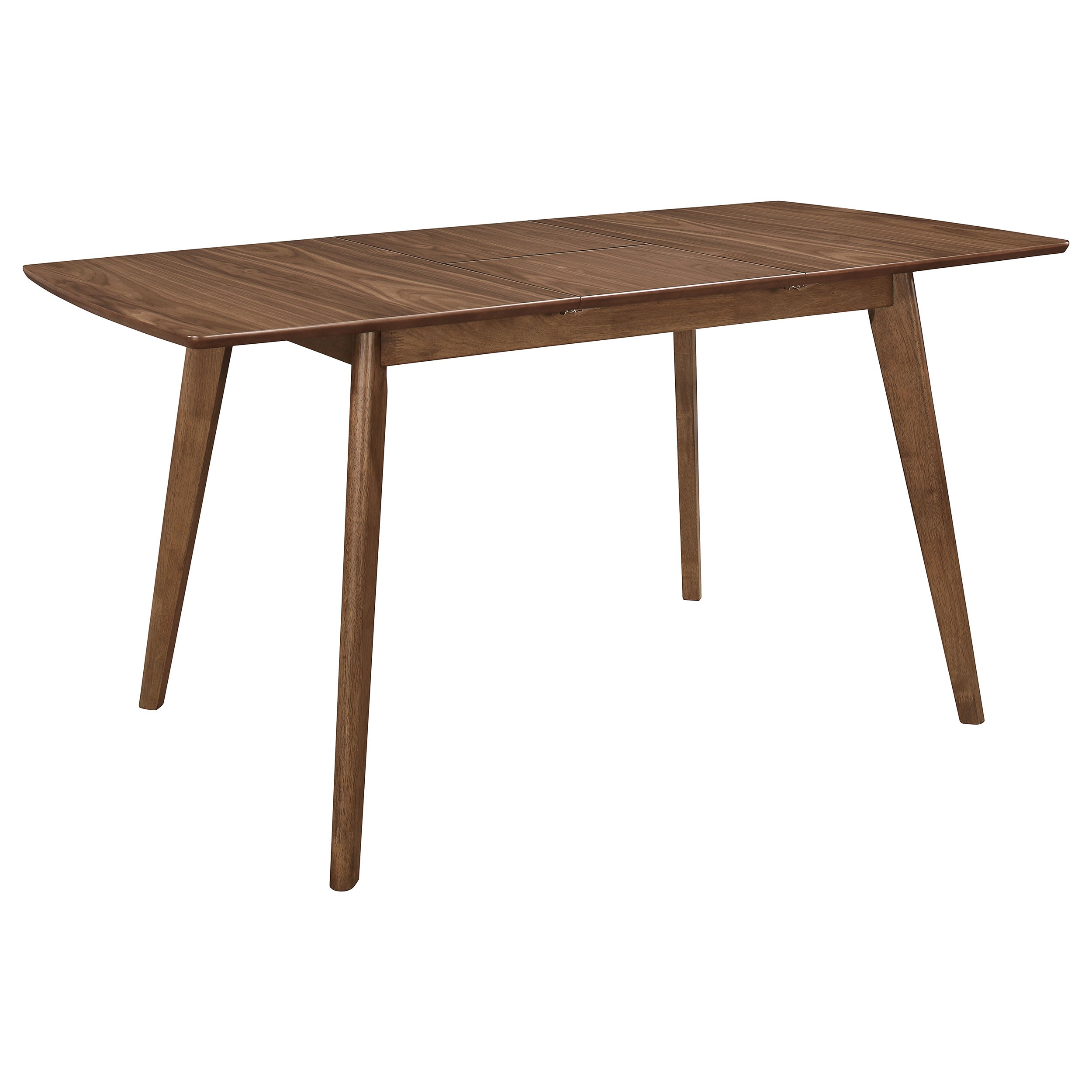 Best Furniture Outlet - Coaster - Alfredo 63-inch Extension Leaf Dining Table Natural Walnut - 108080