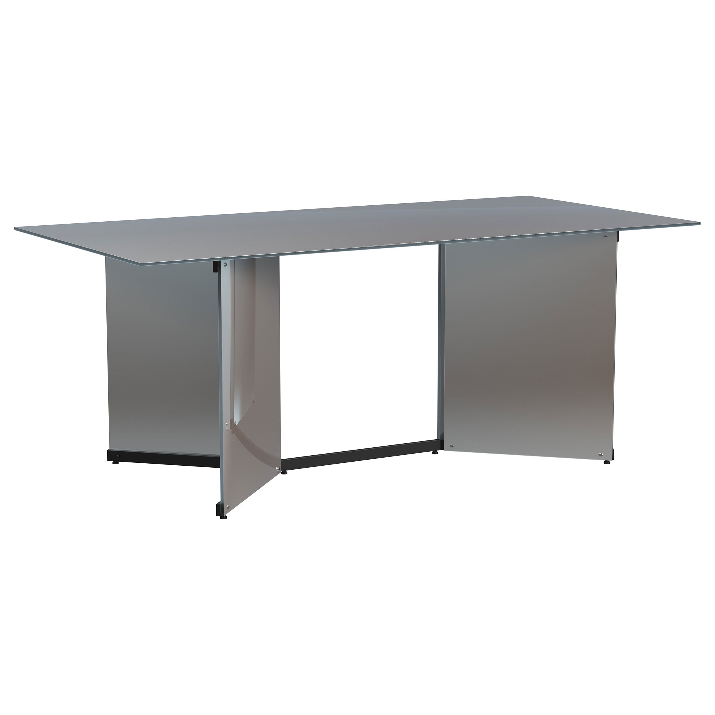 Best Furniture Outlet - Coaster - Emery 76-inch Rectangular Mirrored Dining Table Silver - 108091