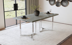 Sterling 72-inch Rectangular Dining Table Grey Faux Marble