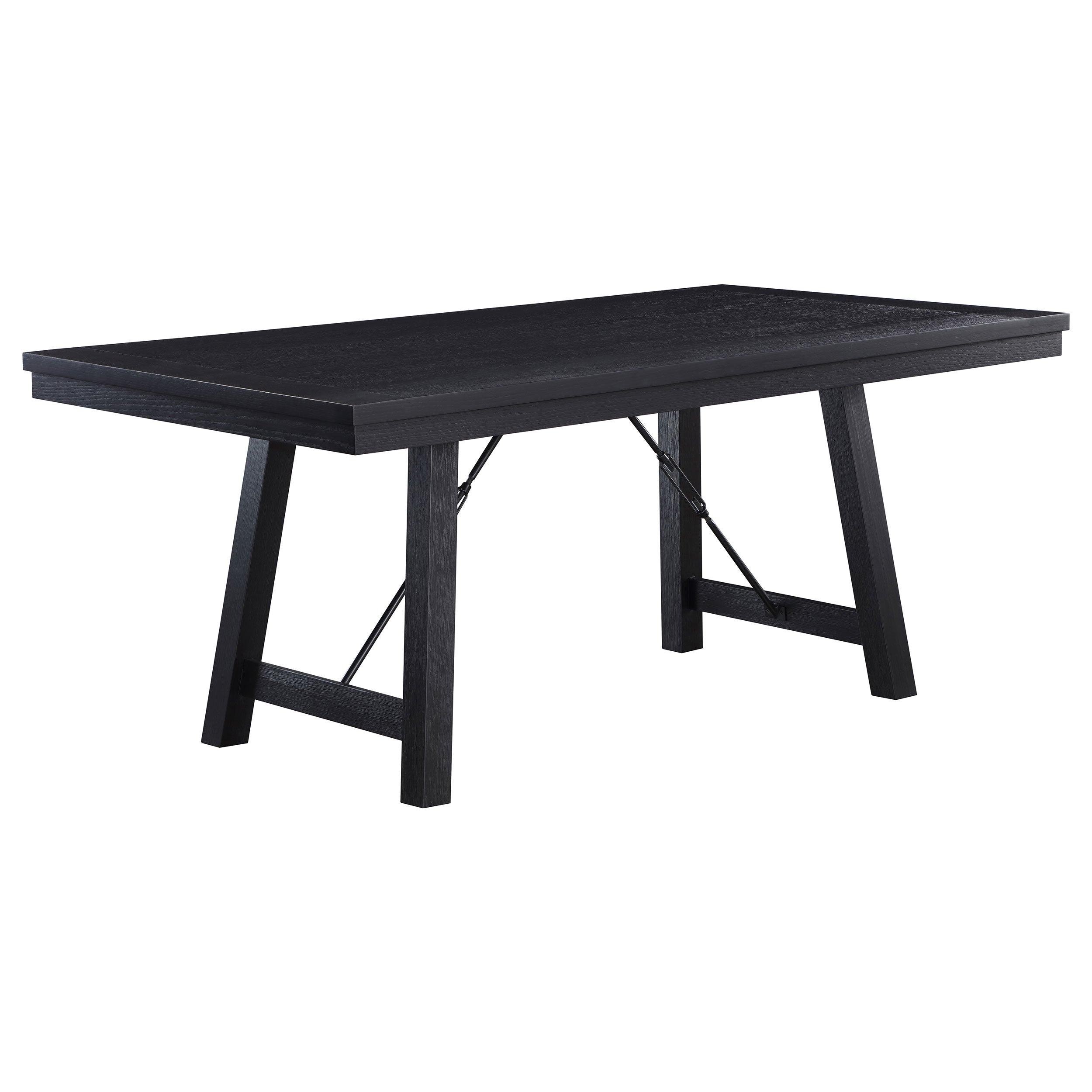 Best Furniture Outlet - Coaster - Newport Rectangular 72-inch Wood Trestle Dining Table Black - 108141