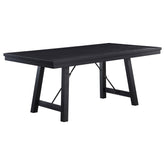 Best Furniture Outlet - Coaster - Newport Rectangular 72-inch Wood Trestle Dining Table Black - 108141