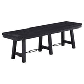 Best Furniture Outlet - Coaster - Newport Wood Trestle Base Dining Bench Black - 108146
