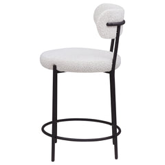 Viola Boucle Upholstered Counter Chair Cream (Set of 2)