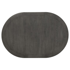 Lavon Oval 60-inch Wood Extension Leaf Dining Table Medium Grey