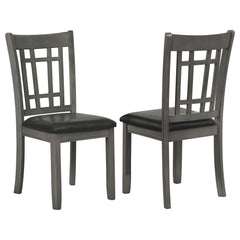 Best Furniture Outlet - Coaster - Lavon Wood Dining Side Chair Medium Grey (Set of 2) - 108212