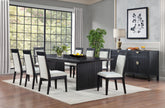 Best Furniture Outlet - Coaster - Brookmead 9-piece Extension Leaf Dining Table Set Black - 108231-S9A