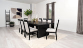 Best Furniture Outlet - Coaster - Brookmead 9-piece Extension Leaf Dining Table Set Black - 108231-S9