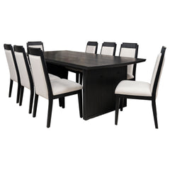 Brookmead 9-piece Extension Leaf Dining Table Set Black