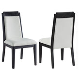 Best Furniture Outlet - Coaster - Brookmead Wood Dining Side Chair Ivory and Black (Set of 2) - 108232