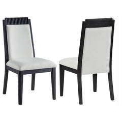 Best Furniture Outlet - Coaster - Brookmead Wood Dining Side Chair Ivory and Black (Set of 2) - 108232