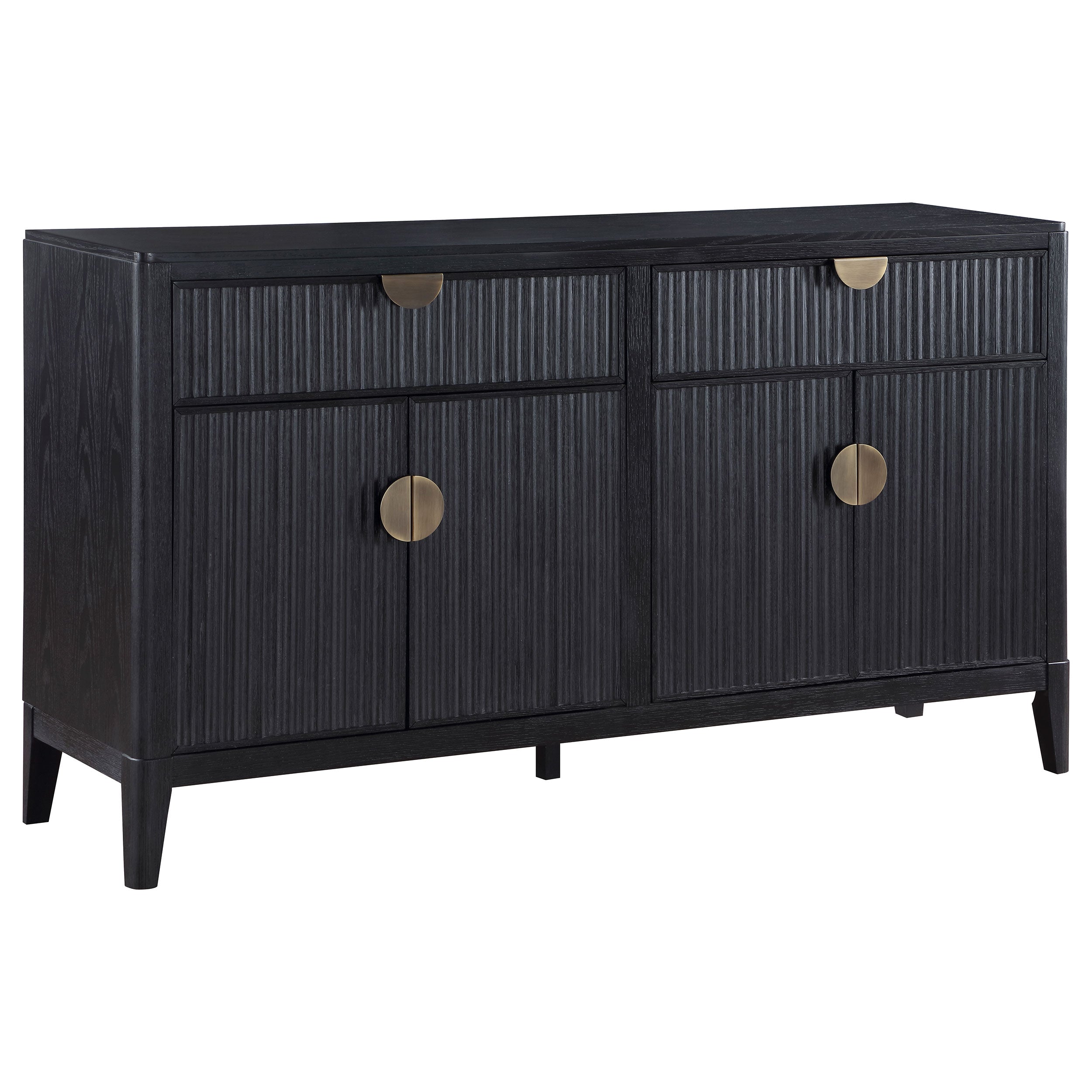Best Furniture Outlet - Coaster - Brookmead 4-door Sideboard Buffet Storage Cabinet Black - 108235