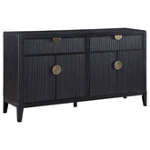 Best Furniture Outlet - Coaster - Brookmead 4-door Sideboard Buffet Storage Cabinet Black - 108235