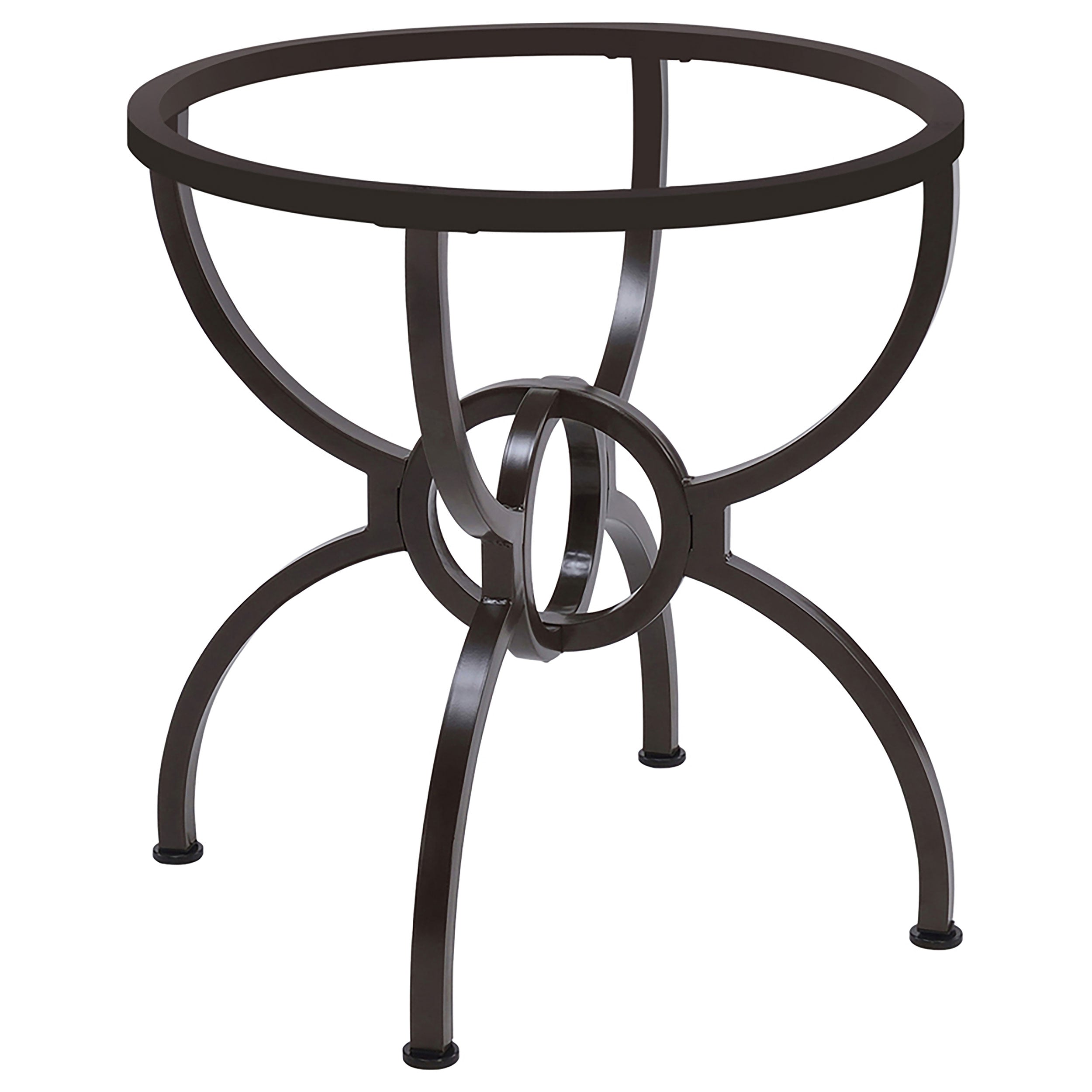 Best Furniture Outlet - Coaster - Aviano Round Metal Dining Table Base Gunmetal - 108291