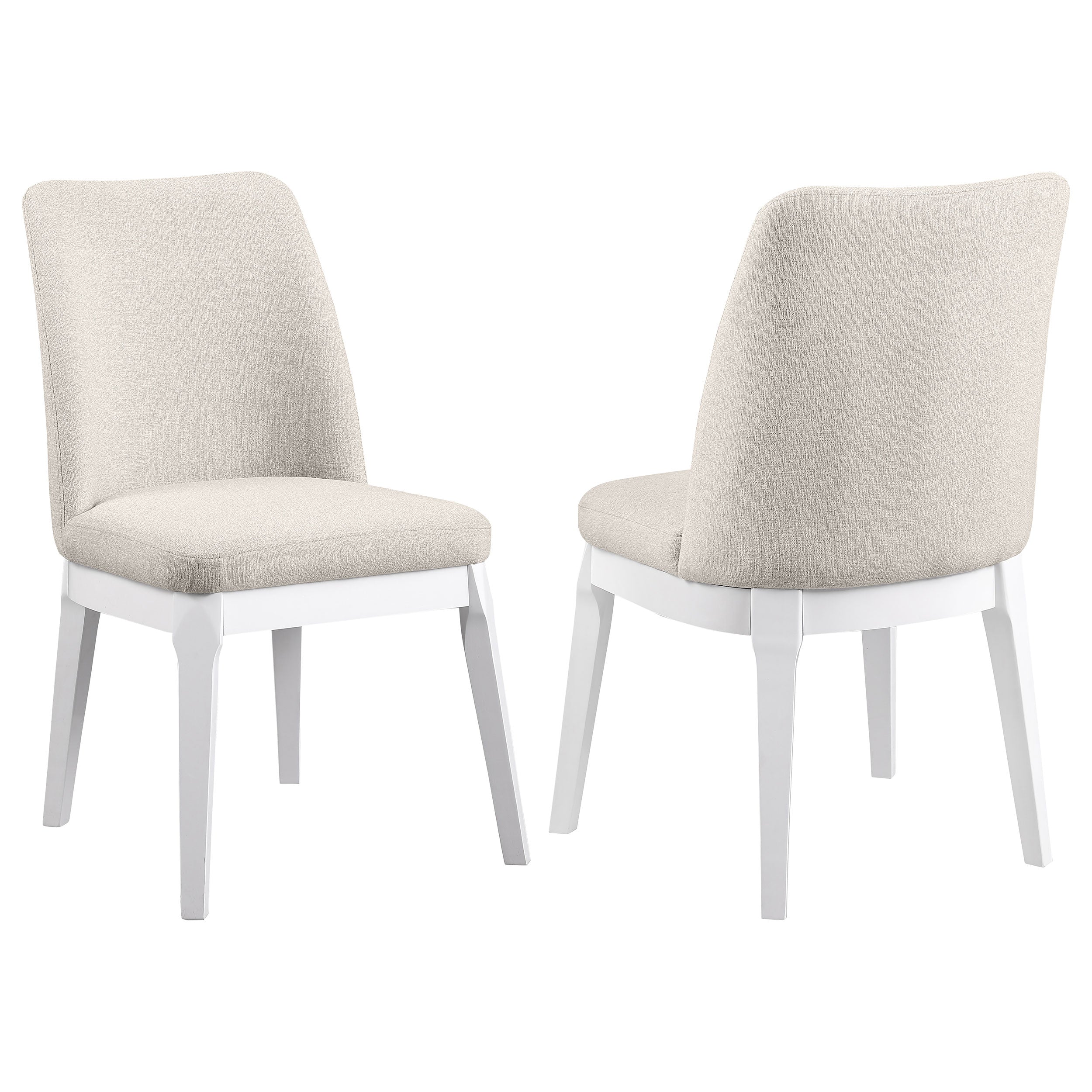 Best Furniture Outlet - Coaster - Carissa Upholstered Dining Side Chair Beige (Set of 2) - 108302