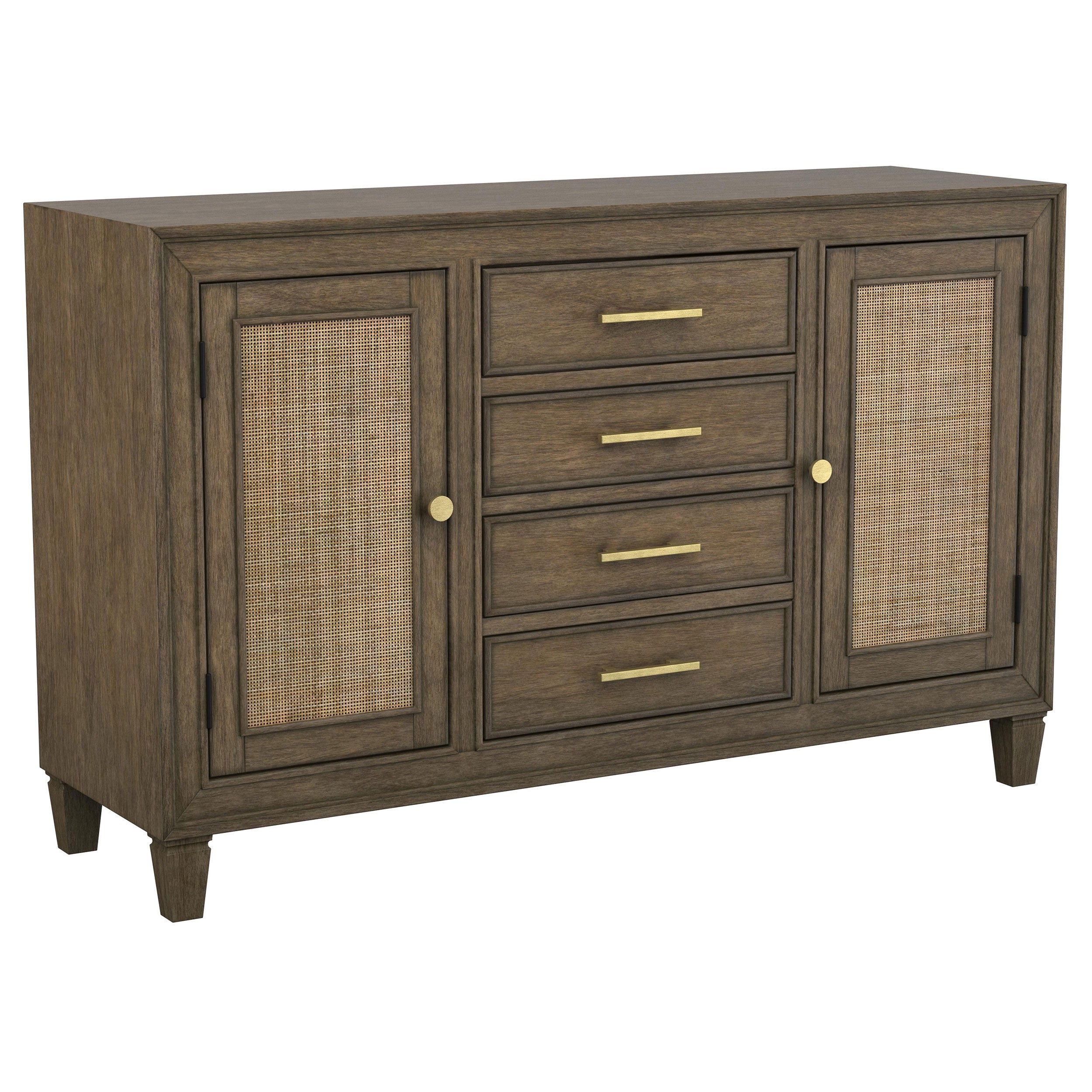 Best Furniture Outlet - Coaster - Matisse 4-drawer Sideboard Buffet Cabinet Light Brown - 108315