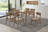 Best Furniture Outlet - Coaster - Dortch 7-piece Oval Solid Wood Dining Set Walnut - 108461-S7
