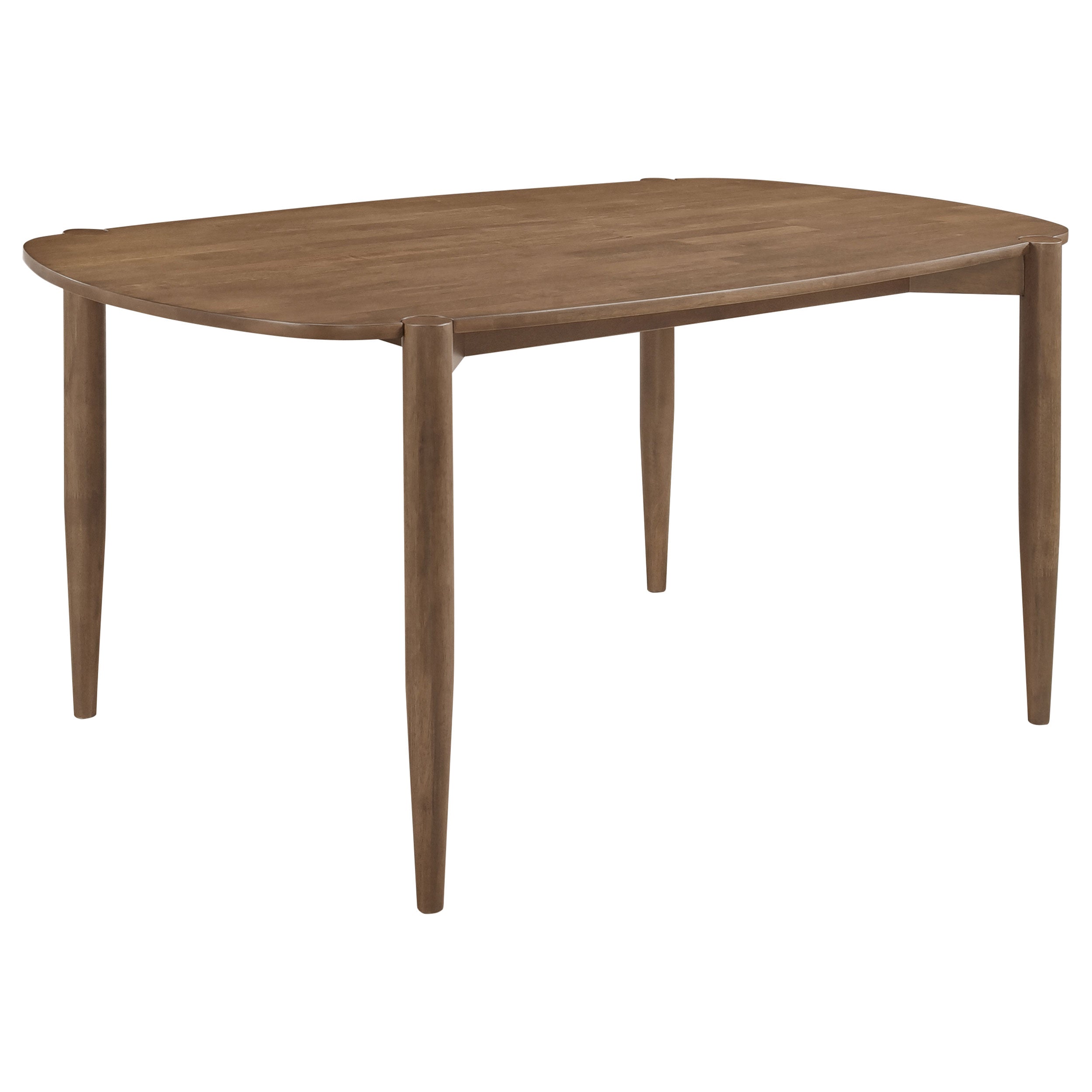 Best Furniture Outlet - Coaster - Dortch Oval 63-inch Solid Wood Dining Table Walnut - 108461