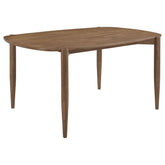 Best Furniture Outlet - Coaster - Dortch Oval 63-inch Solid Wood Dining Table Walnut - 108461