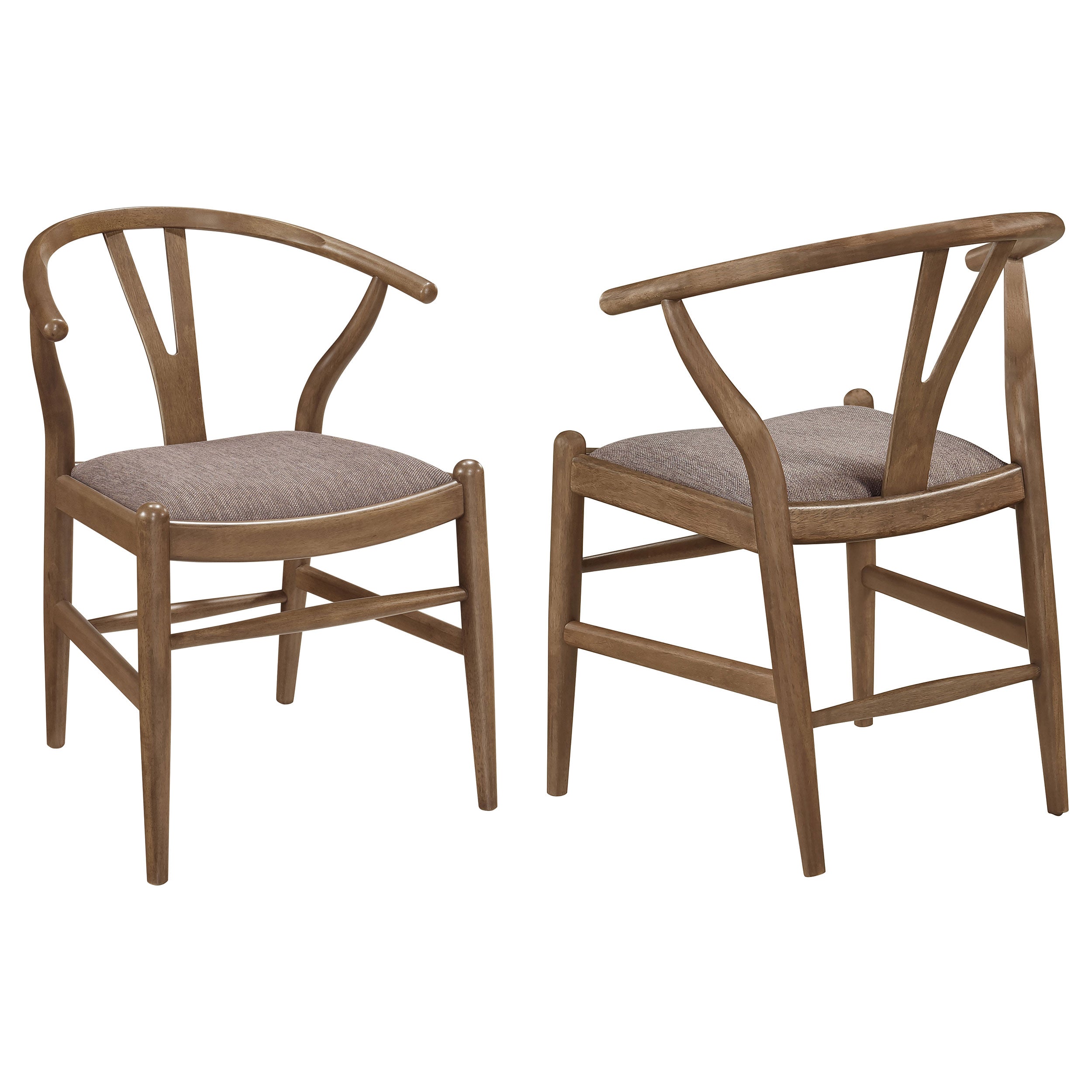 Best Furniture Outlet - Coaster - Dinah Wood Wishbone Dining Side Chair Walnut (Set of 2) - 108472