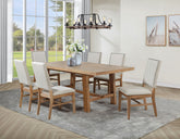 Best Furniture Outlet - Coaster - Middleton 7-piece Extension Leaf Dining Set Brown and Beige - 108540-S7