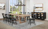 Best Furniture Outlet - Coaster - Middleton 10-piece Extension Leaf Dining Set Natural Brown and Black - 108541-S10B