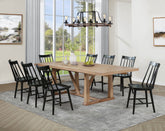 Best Furniture Outlet - Coaster - Middleton 9-piece Extension Leaf Dining Set Brown and Black - 108541-S9B