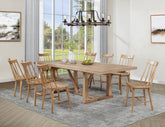 Best Furniture Outlet - Coaster - Middleton 9-piece Extension Leaf Dining Set Natural Brown - 108541-S9N