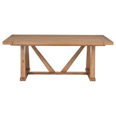 Middleton 106-inch Extension Leaf Dining Table Natural Brown