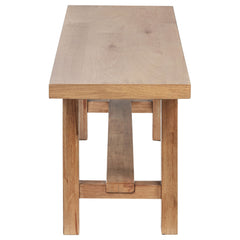 Middleton 60-inch Wood Backless Dining Bench Natural Brown