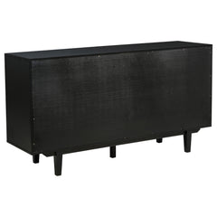 Middleton 4-door Sideboard Server with Dual Drawers Black