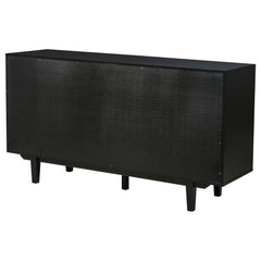 Middleton 4-door Sideboard Server with Dual Drawers Black
