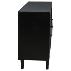 Middleton 4-door Sideboard Server with Dual Drawers Black