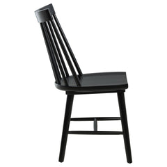 Middleton Solid Wood Dining Side Chair Black (Set of 2)