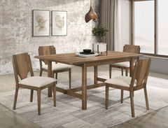 Best Furniture Outlet - Coaster - Crestmore 5-piece Rectangular Dining Table Set Walnut - 108571-S5