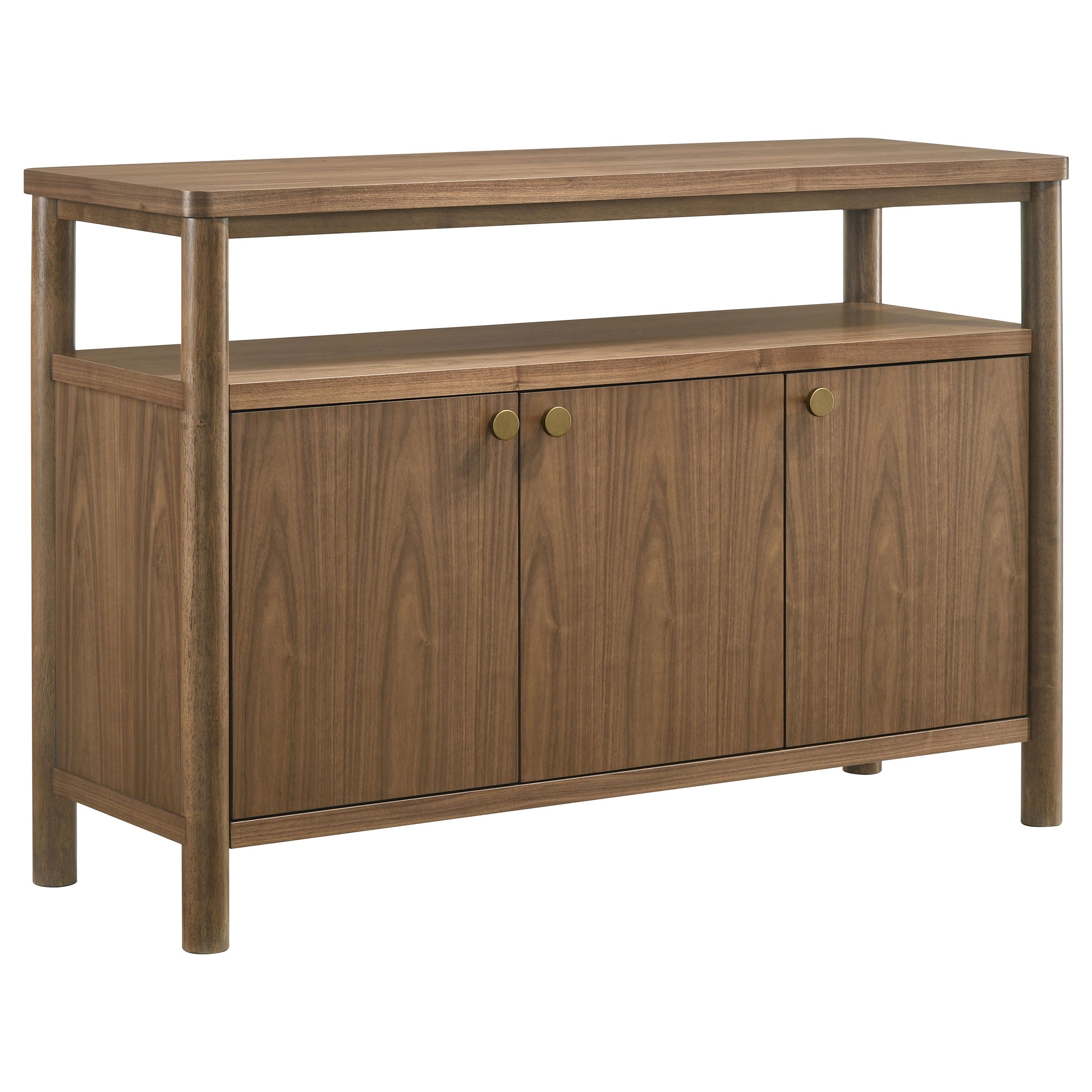 Best Furniture Outlet - Coaster - Crestmore 52-inch Dining Cabinet Sideboard Buffet Walnut - 108575