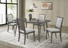 Best Furniture Outlet - Coaster - Onslow 5-piece 59-inch Rectangular Dining Set Dark Brown - 108621-S5