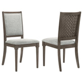 Best Furniture Outlet - Coaster - Onslow Upholstered Dining Side Chair Dark Brown (Set of 2) - 108622