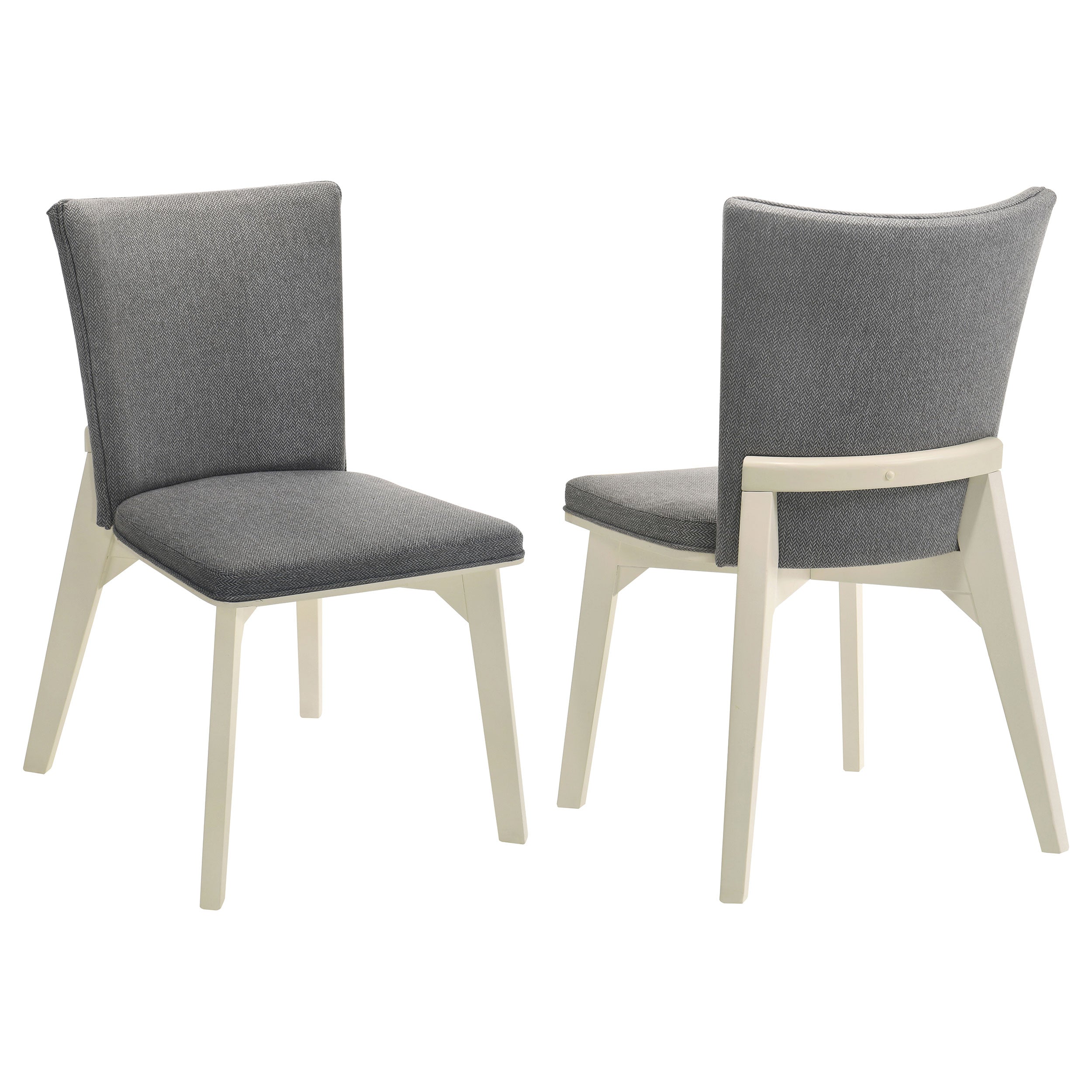Best Furniture Outlet - Coaster - Biloxi Upholstered Dining Side Chair Grey (Set of 2) - 108682