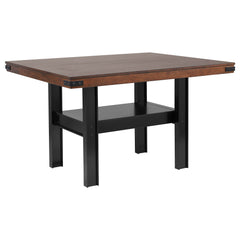 Best Furniture Outlet - Coaster - Patterson 60-inch Counter Height Dining Table Mango Oak - 108888