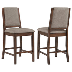 Best Furniture Outlet - Coaster - Patterson Upholstered Counter Chair Mango Oak (Set of 2) - 108889