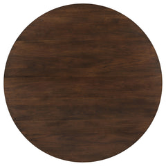 Everton Round 53-inch Wood Dining Table Dark Walnut