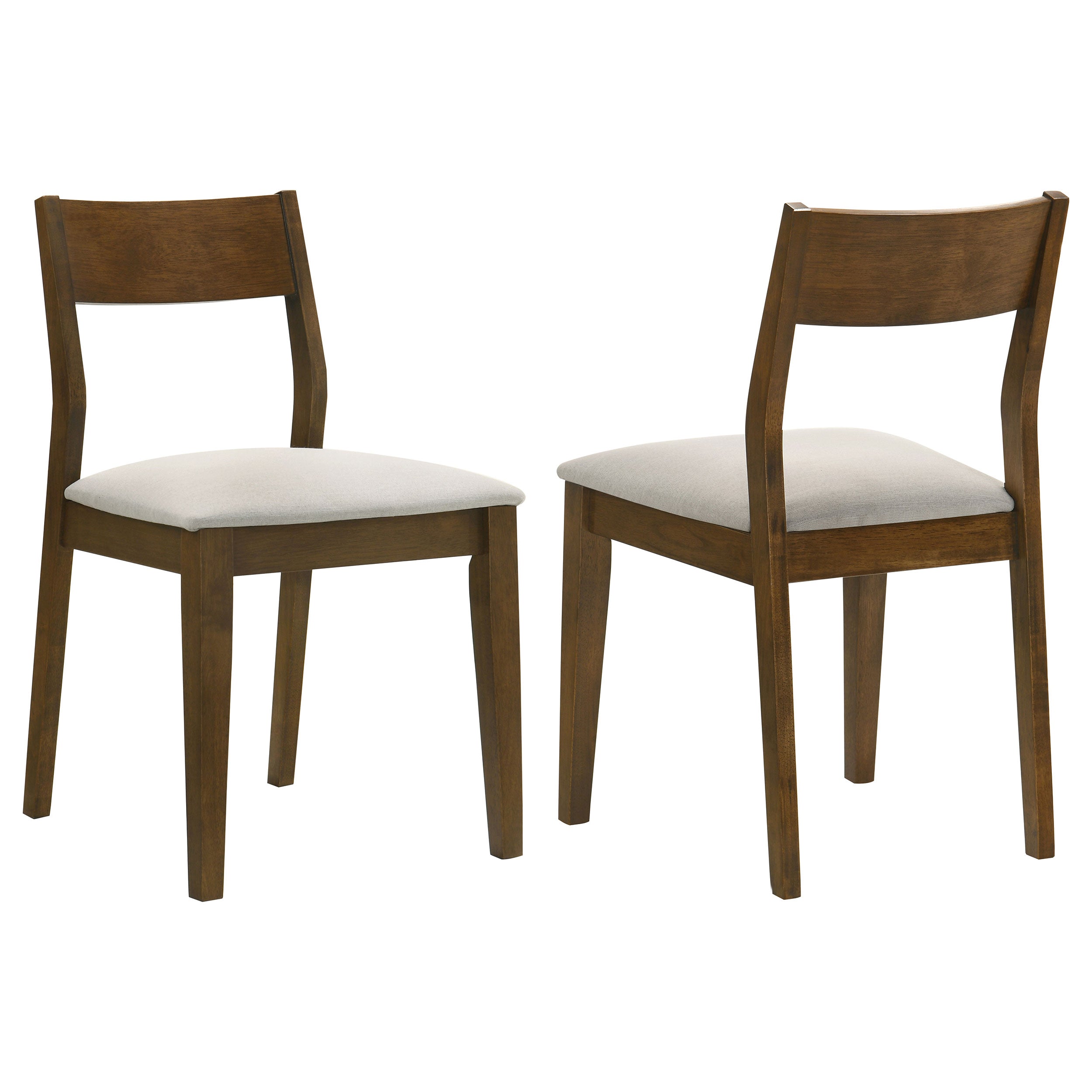 Best Furniture Outlet - Coaster - Almonte Dining Chair Upholstered Seat Dark Brown (Set of 2) - 108922