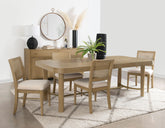 Best Furniture Outlet - Coaster - Arini 5-piece Extension Leaf Dining Table Set Sand Wash - 108931-S5W