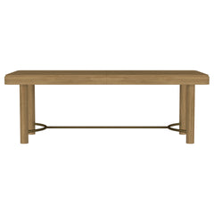 Arini 104-inch Extension Leaf Dining Table Sand Wash