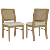 Best Furniture Outlet - Coaster - Arini Rattan Cane Dining Side Chair Sand Wash (Set of 2) - 108932SWD